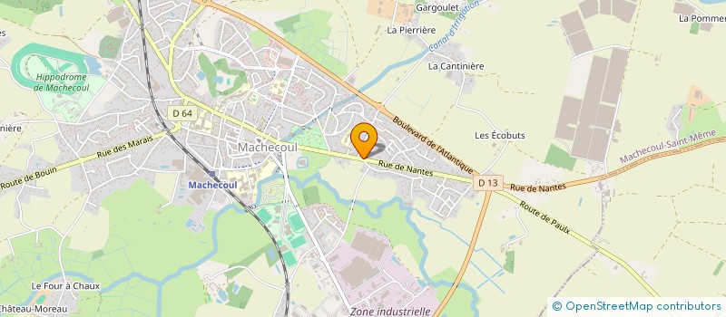 localisation de l'entreprise B.J.M.  SAINT-ETIENNE-DE-MER-MORTE