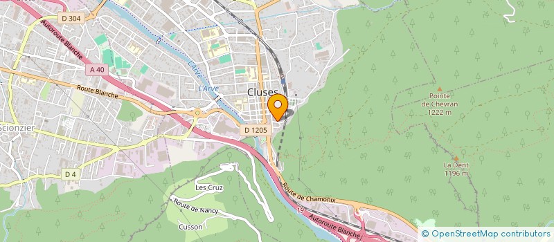 localisation de l'entreprise B.J.M.V  CLUSES