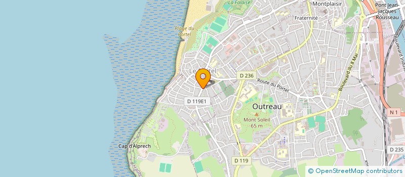 localisation de l'entreprise B.J. MENUISERIE  LE PORTEL