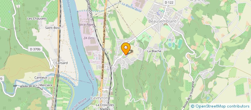 localisation de l'entreprise B.J.-P.  LAVEYRON