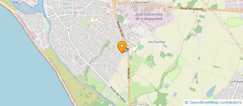 localisation de l'entreprise B.J.P CONSEILS à SAINT-GILLES-CROIX-DE-VIE