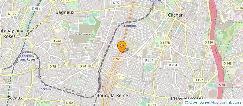 localisation de l'entreprise B.J. PROTECT à BOURG-LA-REINE