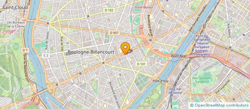 localisation de l'entreprise B-J RENOVATION à BOULOGNE-BILLANCOURT