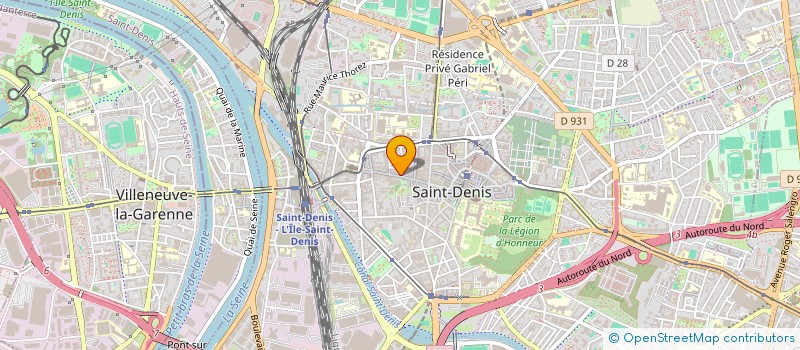 localisation de l'entreprise B-J-S ECHAFAUDAGES à SAINT-DENIS