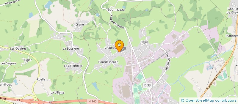 localisation de l'entreprise B.J.T.W.N. 23  GUERET