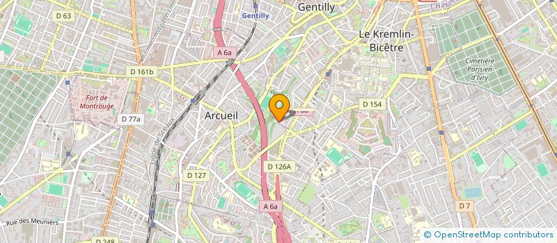 localisation de l'entreprise B-JAZIA à ARCUEIL