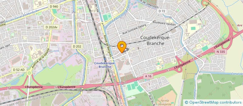 localisation de l'entreprise B&K  COUDEKERQUE-BRANCHE