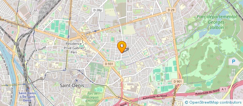localisation de l'entreprise B.K. à SAINT-DENIS