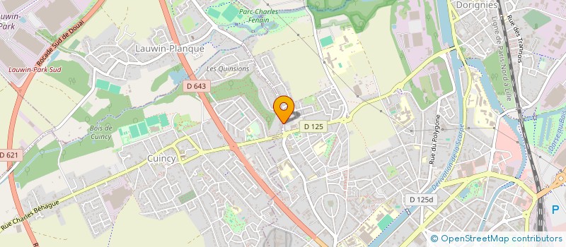 localisation de l'entreprise B.K. AUTOS UTILITAIRE  CUINCY