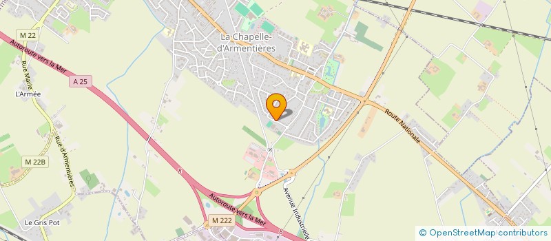 localisation de l'entreprise B K  COM  LA CHAPELLE-D'ARMENTIERES