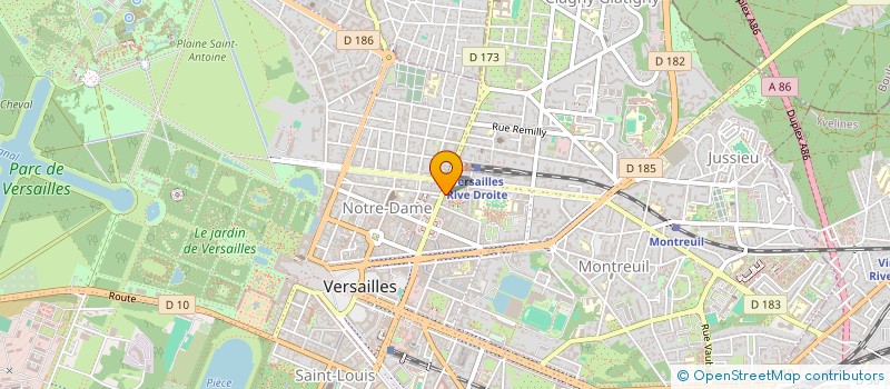 localisation de l'entreprise B&K COMPANY SAS à VERSAILLES