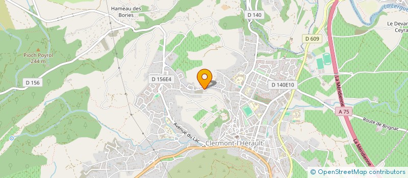 localisation de l'entreprise B.K CONSTRUCTION  CLERMONT-L'HERAULT