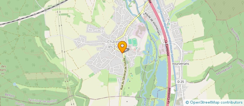 localisation de l'entreprise B&K COUVERTURE  CHATENOIS-LES-FORGES