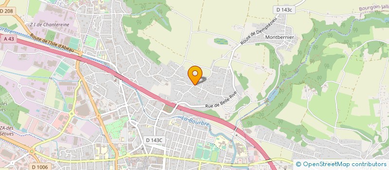 localisation de l'entreprise B & K HOLDING à BOURGOIN-JALLIEU