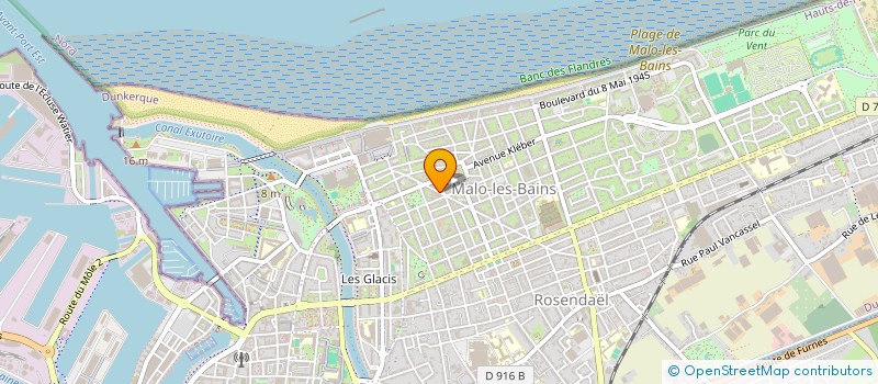 localisation de l'entreprise B.K.INVEST à DUNKERQUE