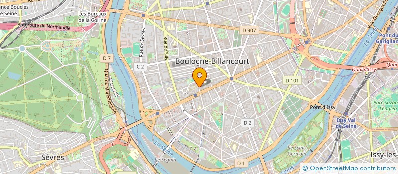 localisation de l'entreprise B&K INVESTMENT  BOULOGNE-BILLANCOURT