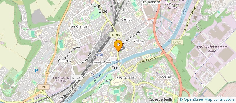 localisation de l'entreprise B.K.J-MULTISERVICES à CREIL
