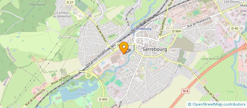 localisation de l'entreprise B-K MARKET  SARREBOURG