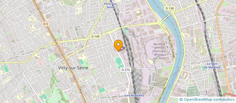 localisation de l'entreprise B.K. RENOVATION à VITRY-SUR-SEINE