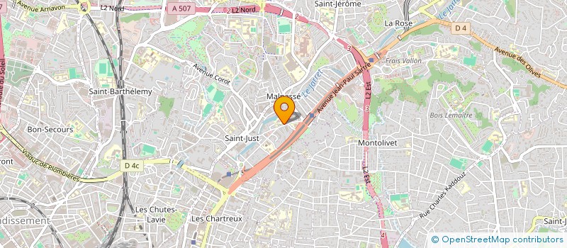 localisation de l'entreprise B.K RENOVATION à MARSEILLE