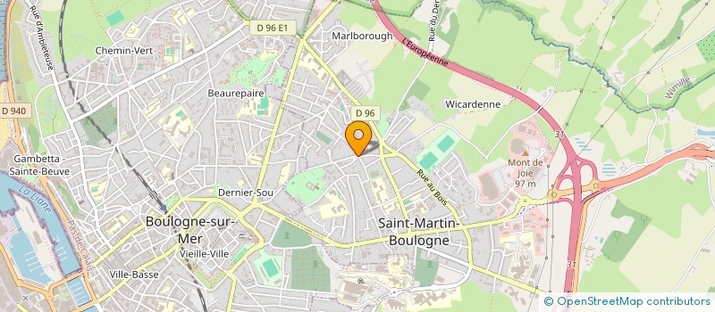 localisation de l'entreprise B.K.S.  SAINT-MARTIN-BOULOGNE