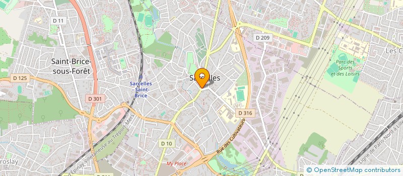 localisation de l'entreprise B.K. S FASHION à SARCELLES