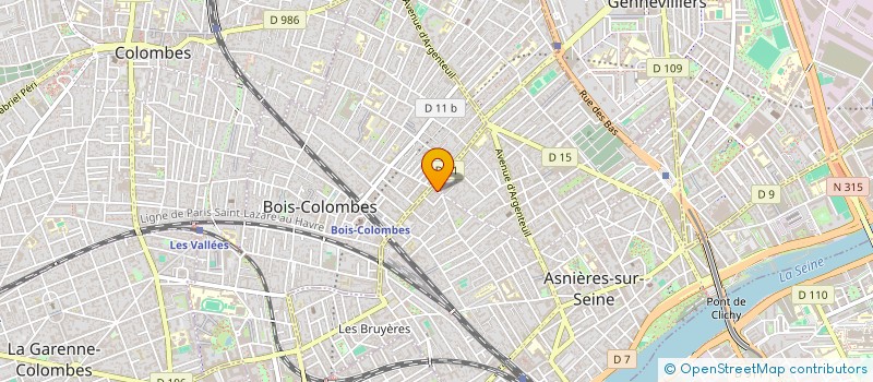 localisation de l'entreprise B.K.SERVICES à ASNIERES-SUR-SEINE