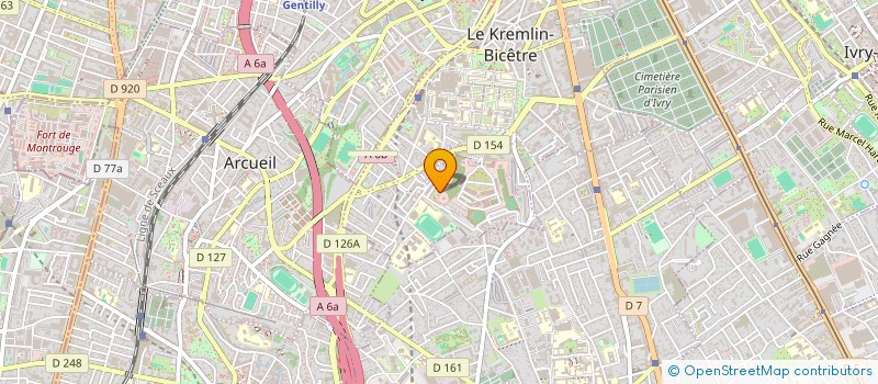 localisation de l'entreprise B.K TRANS SERVICE  LE KREMLIN-BICETRE