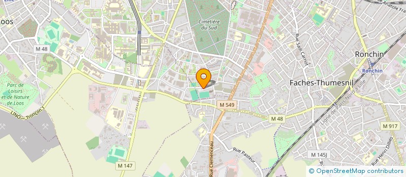 localisation de l'entreprise B.K TRANSPORTS à LILLE