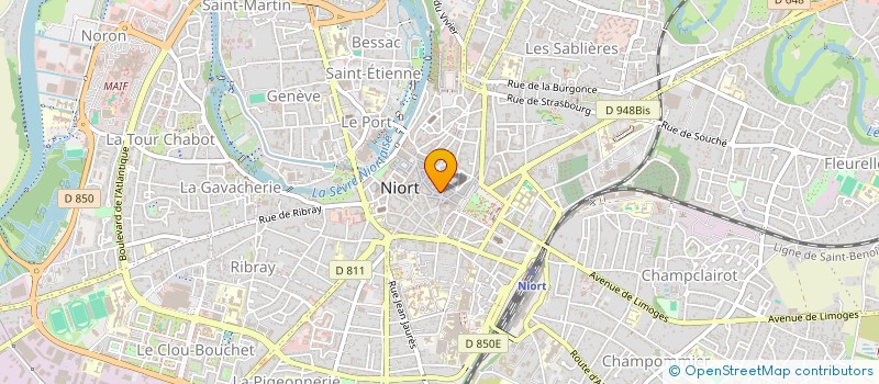 localisation de l'entreprise B KEN à NIORT