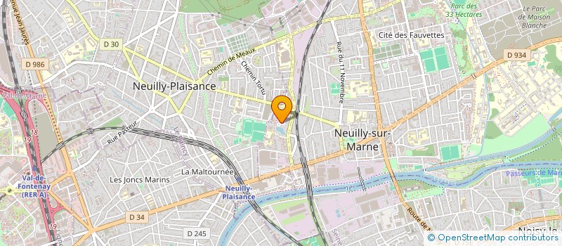 localisation de l'entreprise B-KORP à NEUILLY-SUR-MARNE