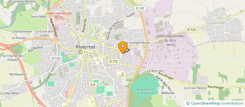 localisation de l'entreprise B.KOZ  PLOERMEL