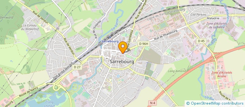 localisation de l'entreprise B. KURTZ EURL à SARREBOURG