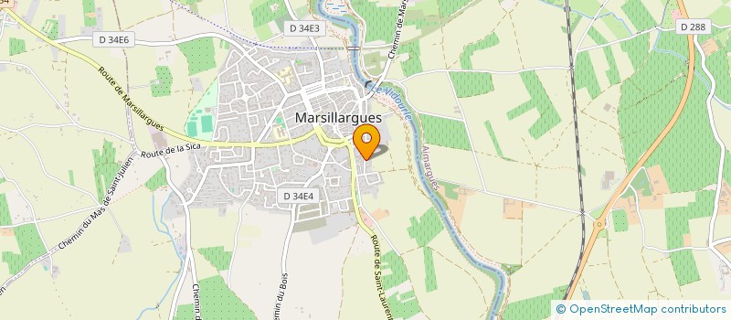 localisation de l'entreprise B.L.  MARSILLARGUES