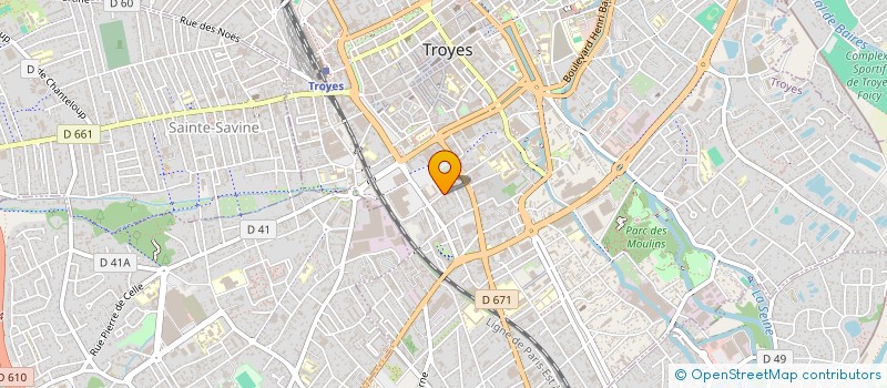 localisation de l'entreprise B&L à TROYES