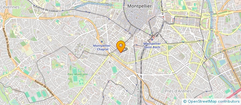 localisation de l'entreprise B&L à MONTPELLIER