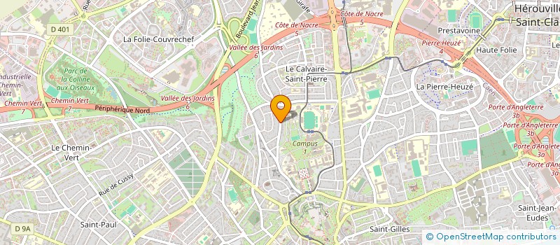 localisation de l'entreprise B&L à CAEN