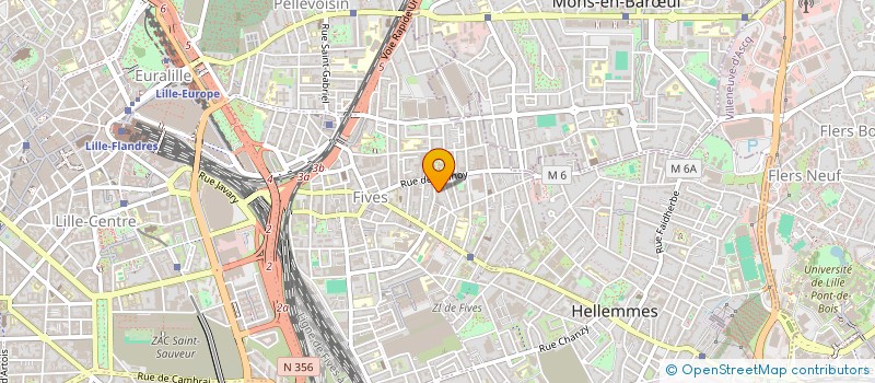 localisation de l'entreprise B&L à LILLE