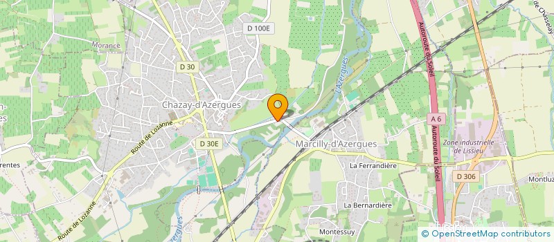 localisation de l'entreprise B & L  CHAZAY-D'AZERGUES