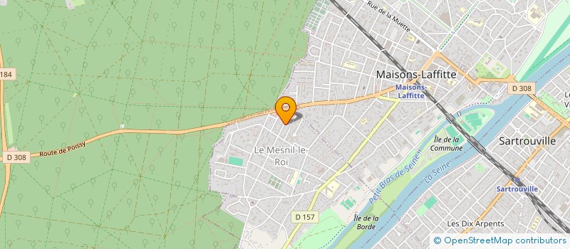 localisation de l'entreprise B.L.ACCOMPAGNEMENT  LE MESNIL-LE-ROI