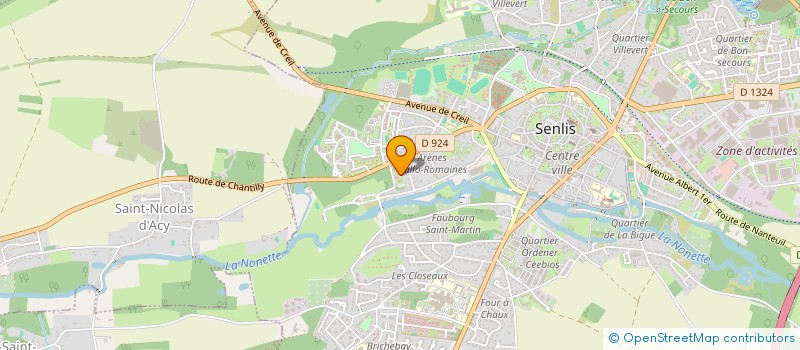 localisation de l'entreprise B&L ART'OISE  SENLIS