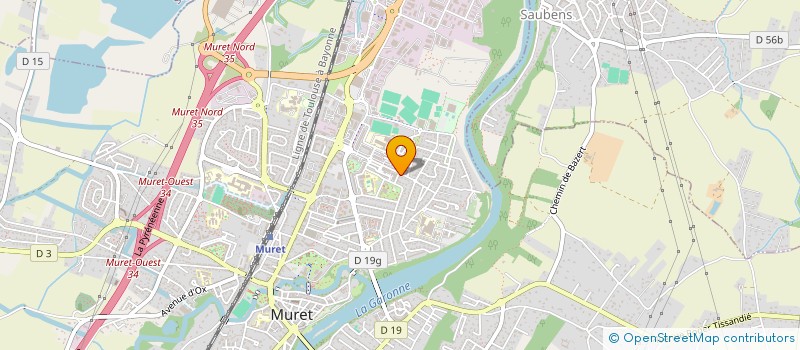 localisation de l'entreprise B.L.B.  MURET