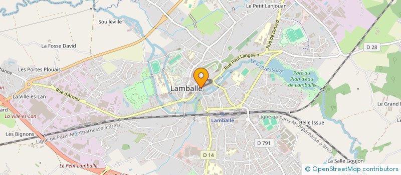 localisation de l'entreprise B.L.B. à LAMBALLE-ARMOR