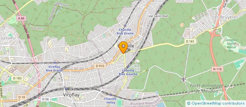 localisation de l'entreprise B.L.B. ELECTRICITE à CHAVILLE