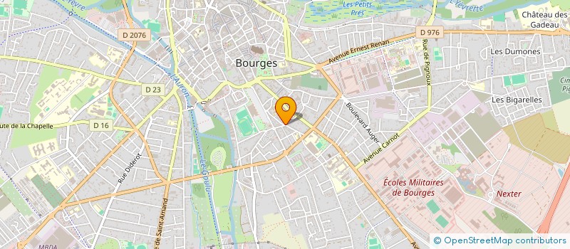 localisation de l'entreprise B L B R  BOURGES