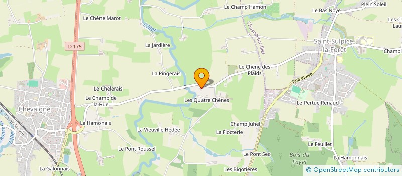 localisation de l'entreprise B.L. BATISSEURS DE HAUTE BRETAGNE  SAINT-MEDARD-SUR-ILLE