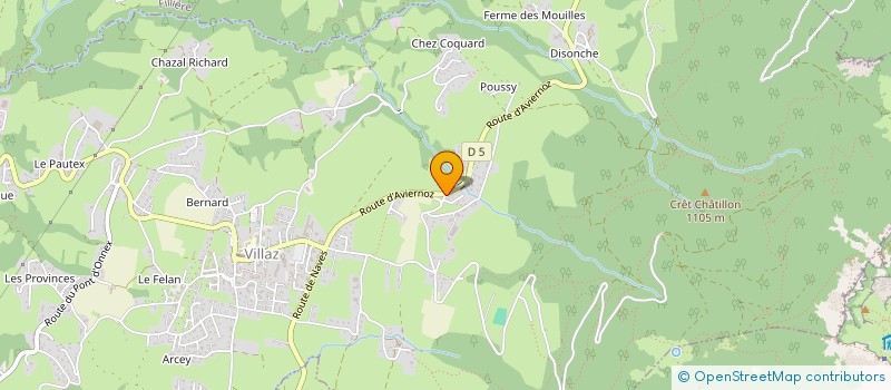 localisation de l'entreprise B.L.C.  VILLAZ