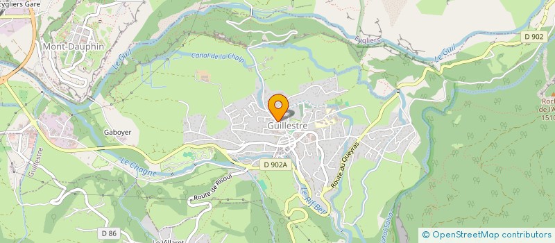 localisation de l'entreprise B.L.C.B.  GUILLESTRE