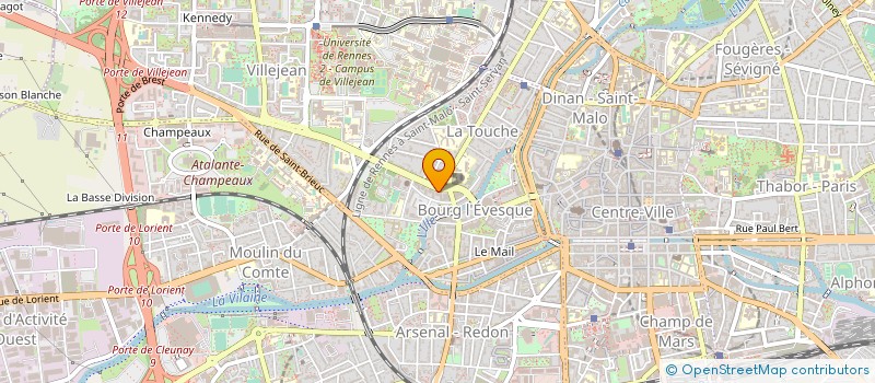 localisation de l'entreprise B.L.C.G.  RENNES