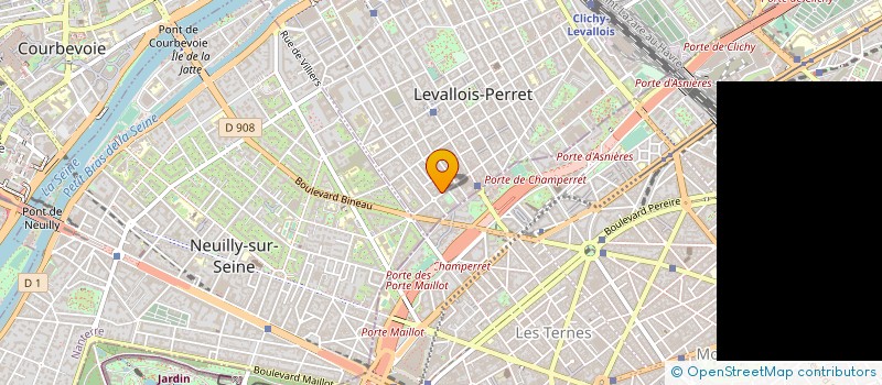 localisation de l'entreprise B L C V EDITIONS à LEVALLOIS-PERRET